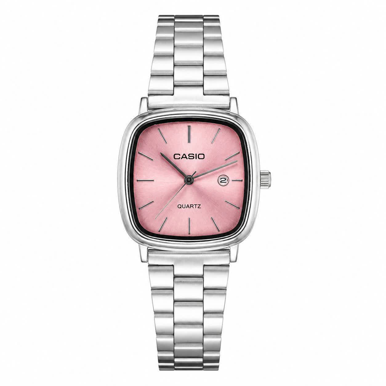 ساعت مچی زنانه کاسيو اولدمانی CASIO موتور ژاپن کد p16+ جعبه