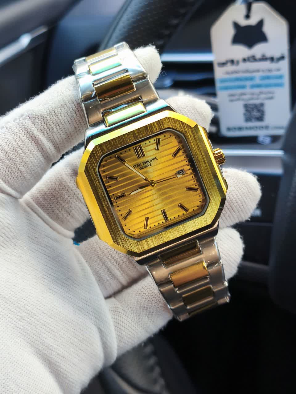 ساعت مچي مردانه پتک فيليپ Patek Philippe اورجينال قفل مخفي