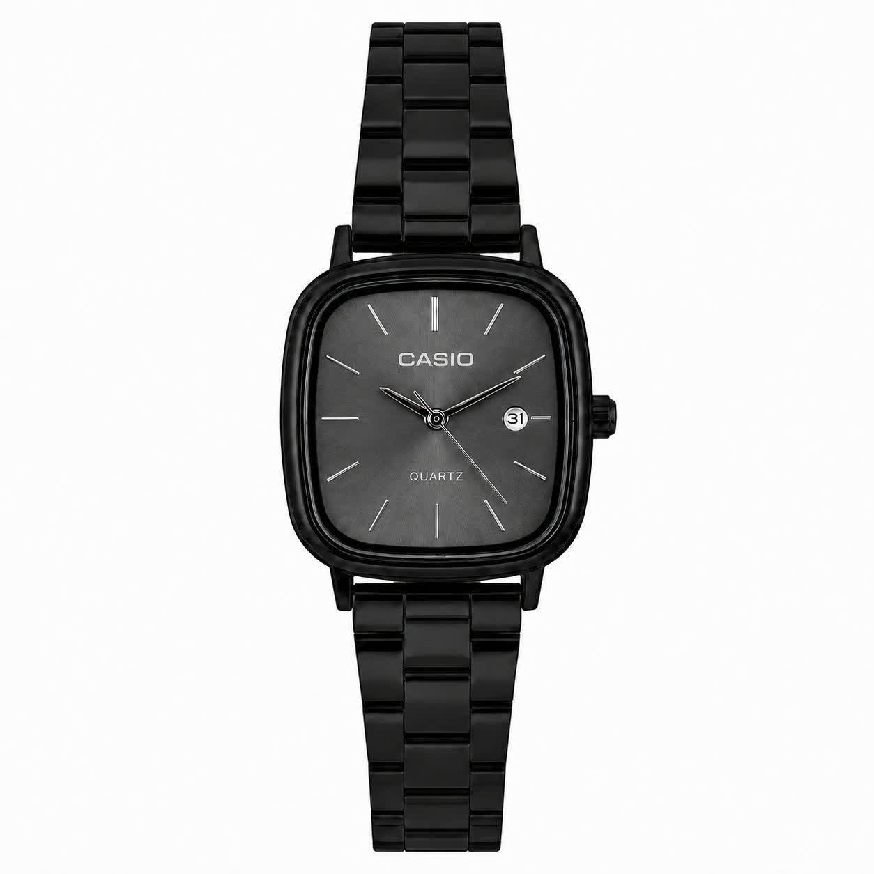 ساعت مچی زنانه کاسيو اولدمانی CASIO موتور ژاپن کد p12+ جعبه