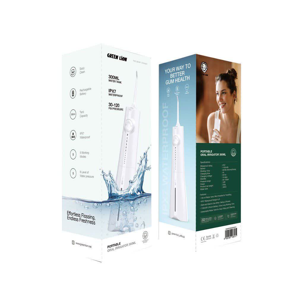 واترجت دهان و دندان شوی گرين لاين Green Lion Portable Oral lrrigator 300ML