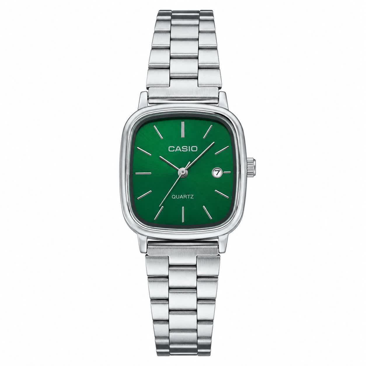 ساعت مچی زنانه کاسيو اولدمانی CASIO موتور ژاپن کد p15+ جعبه