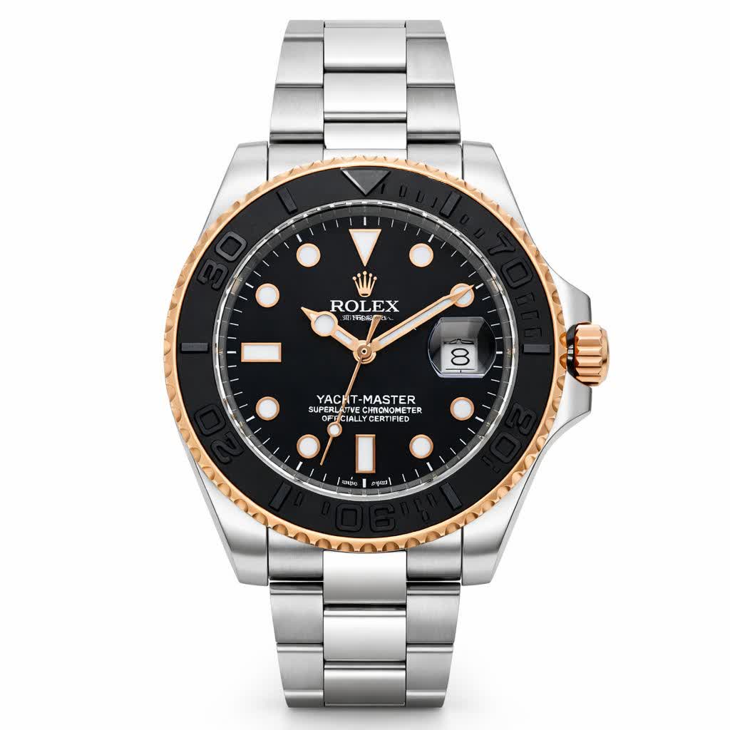 ساعت مچی مردانه رولکس ياخ مستر ميوتا ROLEX تاچمتردار نقره ای مشکی
