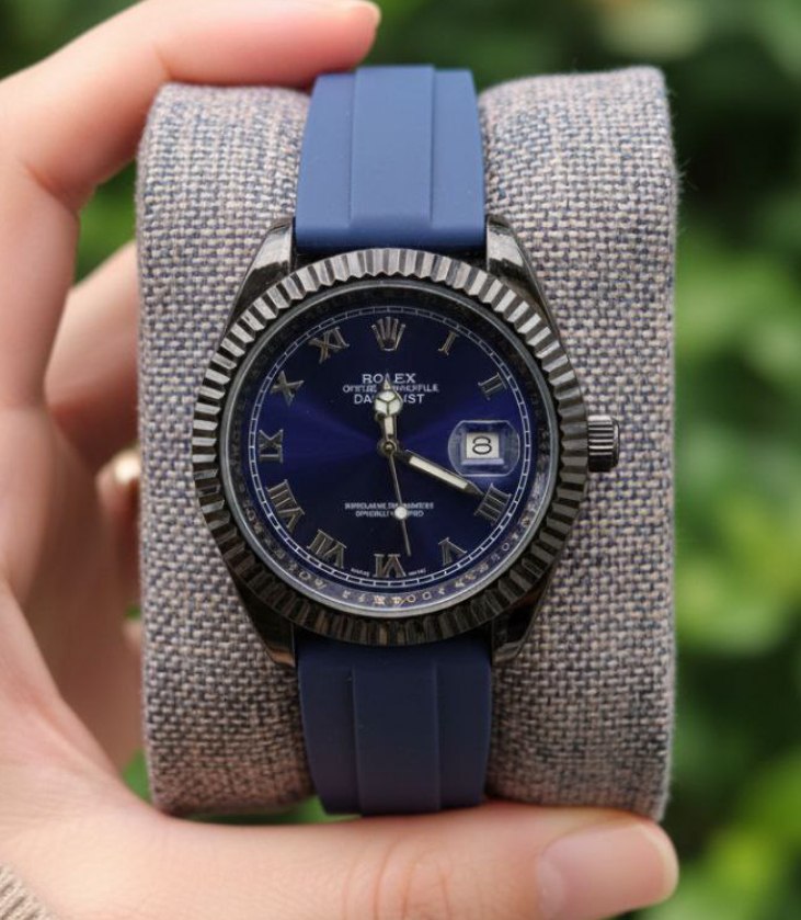 ساعت مچی مردانه رولکس دیت جاس quality ROLEX سرمه ای