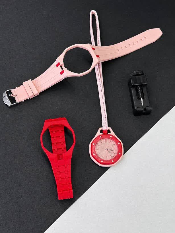 ساعت اسپرت سواچ پیگه AP × Swatch Royal Pop (ZZ) فول پک قرمز