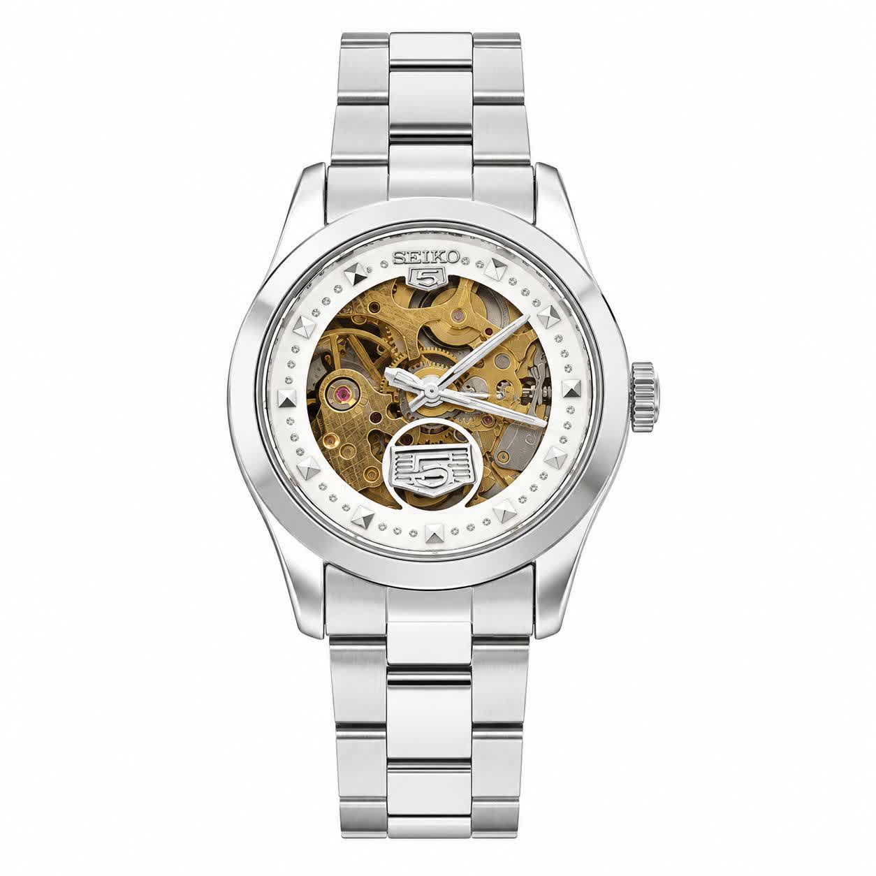ساعت مچی اتوماتیک زنانه سیکو پنج 5 SEIKO نقره ای