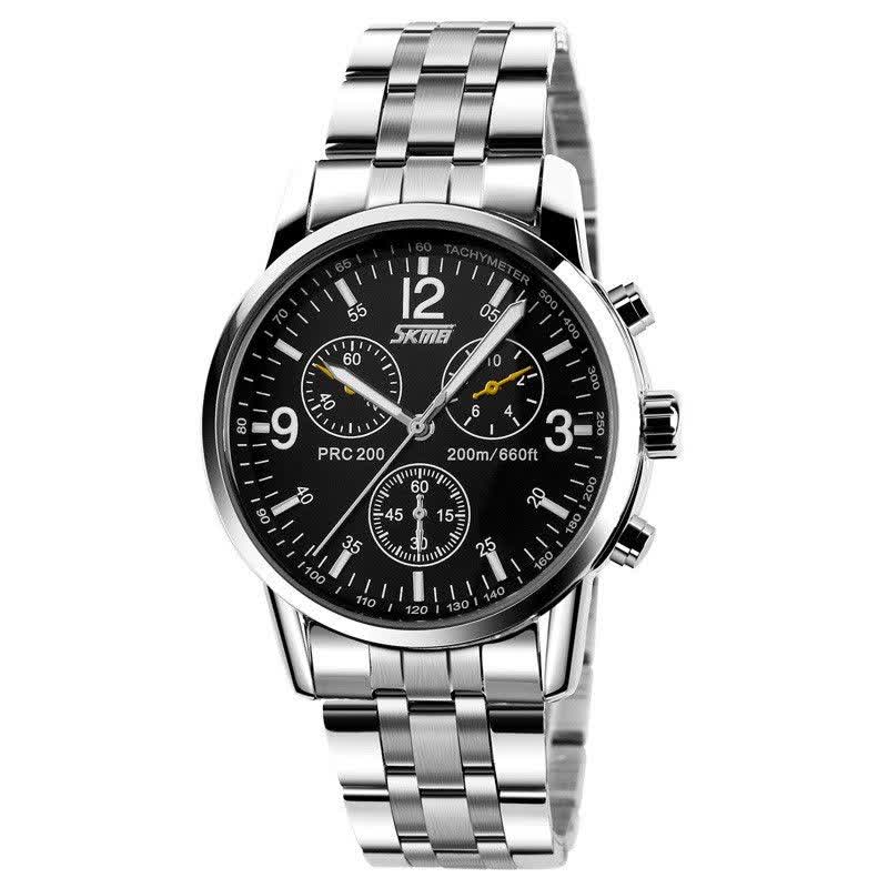 ساعت مچي کرنوگراف مردانه SKMEI مدل 9070 صفحه مشکي